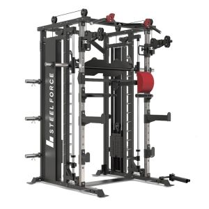 Binom Steel Force B20 Multigym Disc Load, Double Pulley, Multipower, Press und Zubehör
